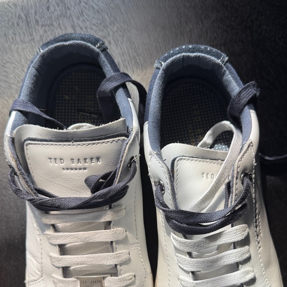 Ted Baker Off-White and Blue Sneakers - Picture 1 of 5